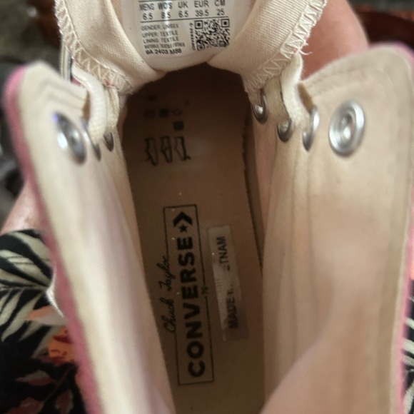 Converse Pink High-Top Sneakers - Picture 4 of 5